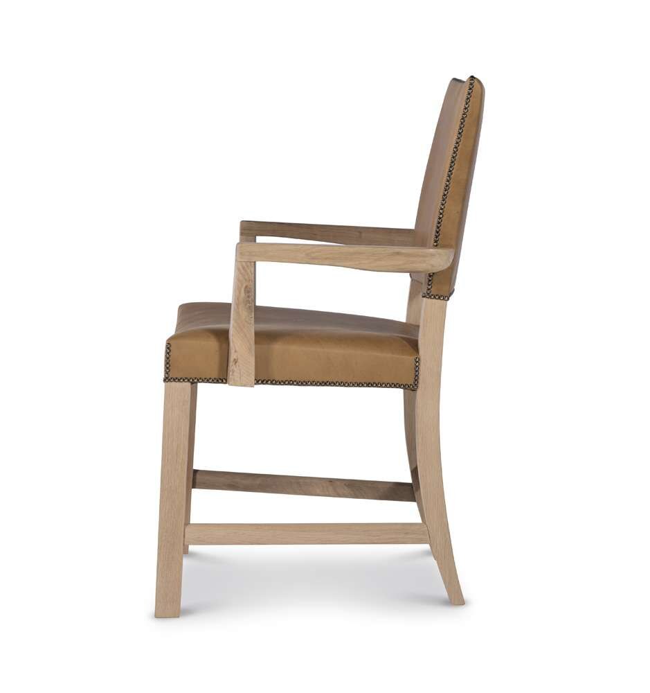 Century Furniture - Grand Tour Furniture Camel, Light Natural Oak Open Sky Dining Arm Chair - SF6206A veiw 4