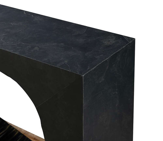 Century Furniture - Grand Tour Furniture Slate, Bronze Kelly Console Table - Bronze - SF6177 veiw 2