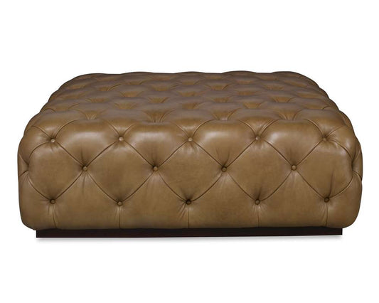 Century Furniture - Rueben Tufted Cocktail Ottoman - PLR-14903-WHEAT veiw 2
