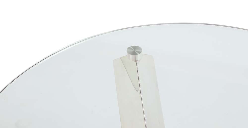 Chintaly - Contemporary 26in Round Lamp Table - 9008-LT veiw 5