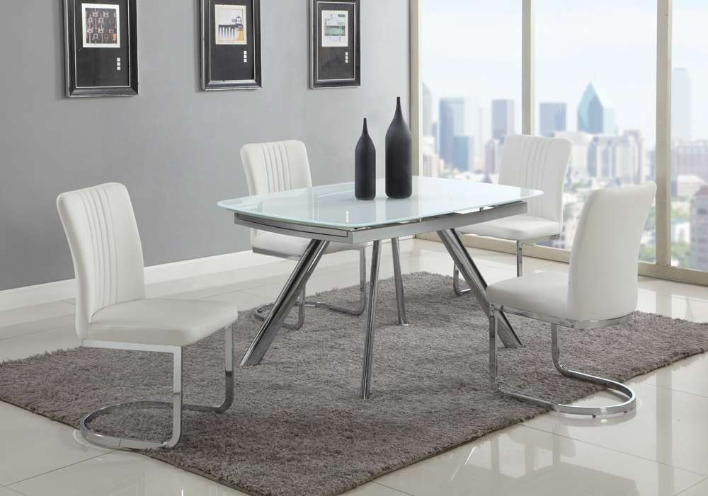 Chintaly - Alina Cantilever Side Chair (Set of 4) - ALINA-SC-WHT veiw 8