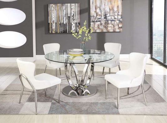 Chintaly - Evelyn Dining Table - EVELYN-DT-POL veiw 2