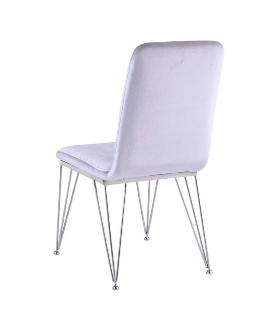 Chintaly - Fernanda Contemporary Upholstered Side Chair (Set of 2) - FERNANDA-SC-GRY veiw 2