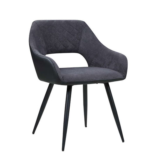 Chintaly - Henriet Contemporary Open-Back Side Chair (Set of 2) - HENRIET-SC-GRY veiw 2