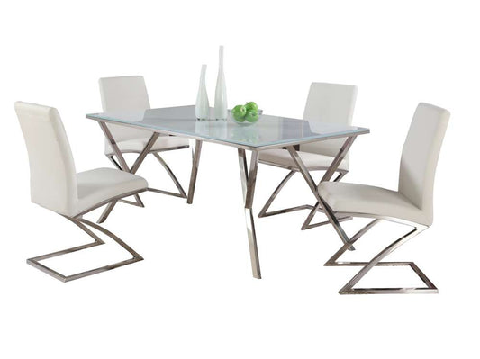 Chintaly - Jade Starphire Glass Dining Table - JADE-DT veiw 2