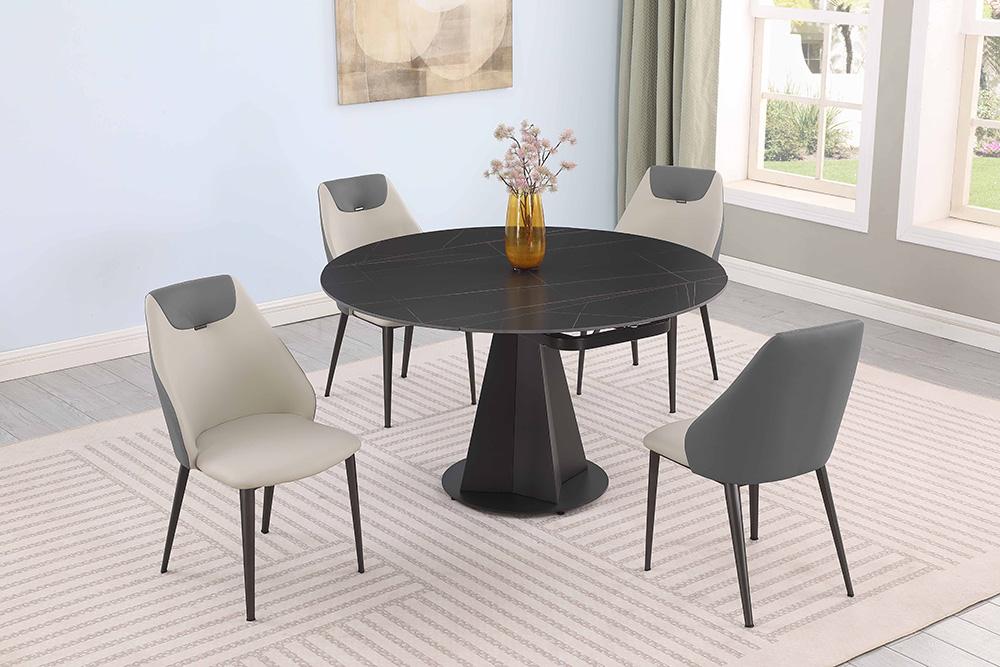 Chintaly - JOCELYN - Contemporary Motion Extendable Top w/ Steel Base - JOCELYN-DT veiw 6