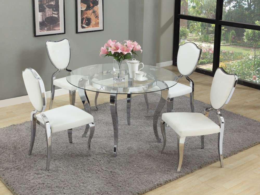 Chintaly - Letty Shield Back Cabriole Designed Legs Side Chair (Set of 2) - LETTY-SC-WHT veiw 2