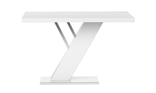 Chintaly - Linden Modern Design White Dining Table - LINDEN-DT veiw 2