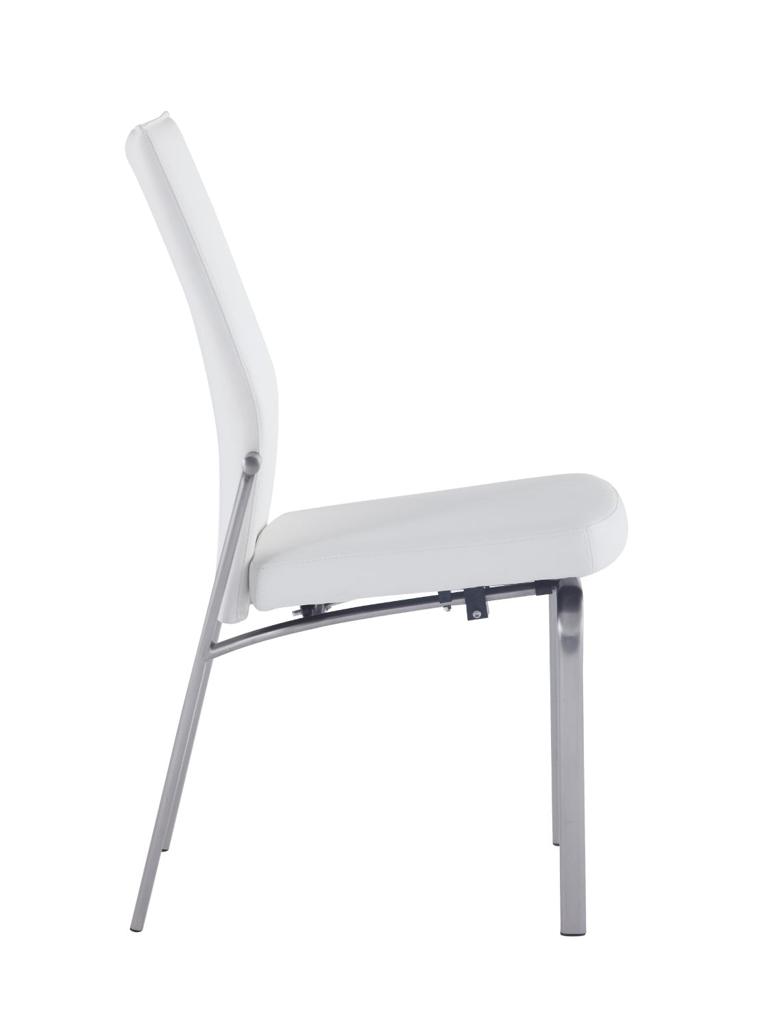 Chintaly - Molly Motion Back Side Chair in White PU (Set of 2) - MOLLY-SC-WHT veiw 4