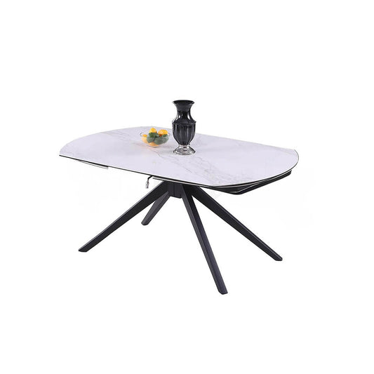 Chintaly - NICOLE - Contemporary Motion Extendable Dining Table - NICOLE-DT veiw 2