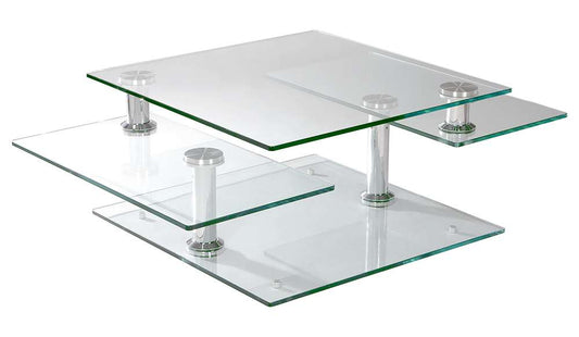 Chintaly - Square Motion Glass Cocktail - 8052-CT veiw 2