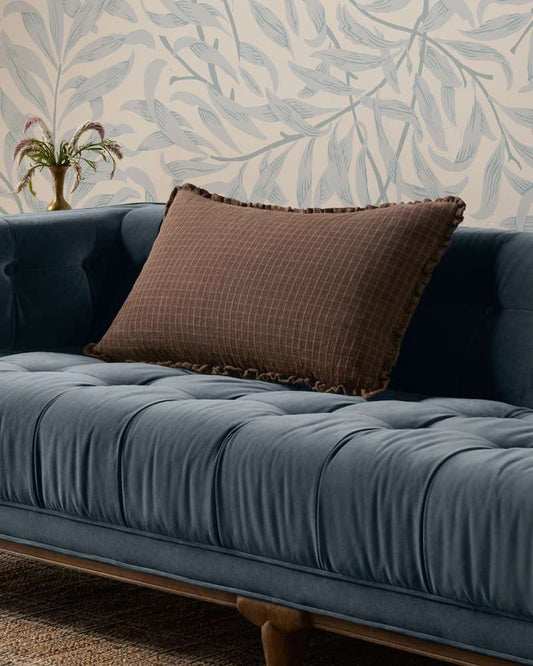 Chris Loves Julia x Loloi - Dinah Chocolate / Latte 16 x 26 Cover Only Pillow - P297PCJ0012CTLTPI15 veiw 2