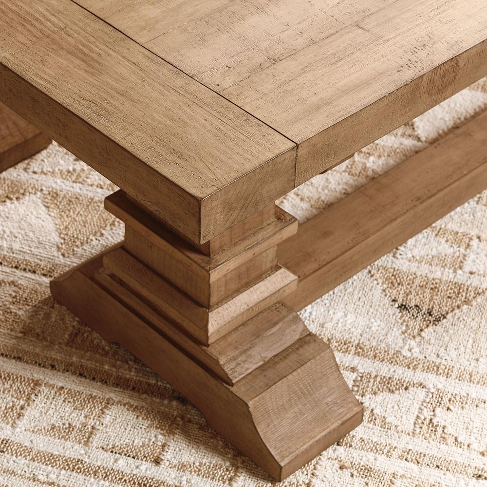 Classic Home - Allegra Reclaimed Pine Wood Dining Bench - Natural - 53006343 veiw 10