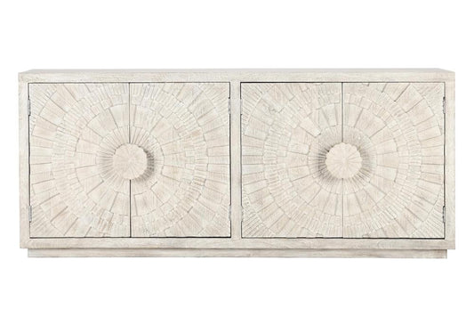 Classic Home - Apollo 84in Mango Wood Sideboard In White Wash - 52010865 veiw 2