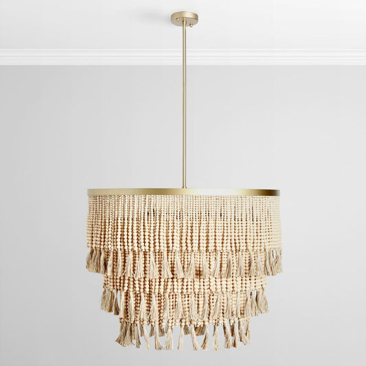 Classic Home - Brittany Natural Beaded Chandelier - 56004229 veiw 2