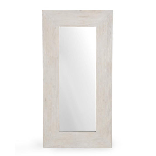 Classic Home - Claire Pine Wood Floor Mirror - White - 56004259 veiw 2