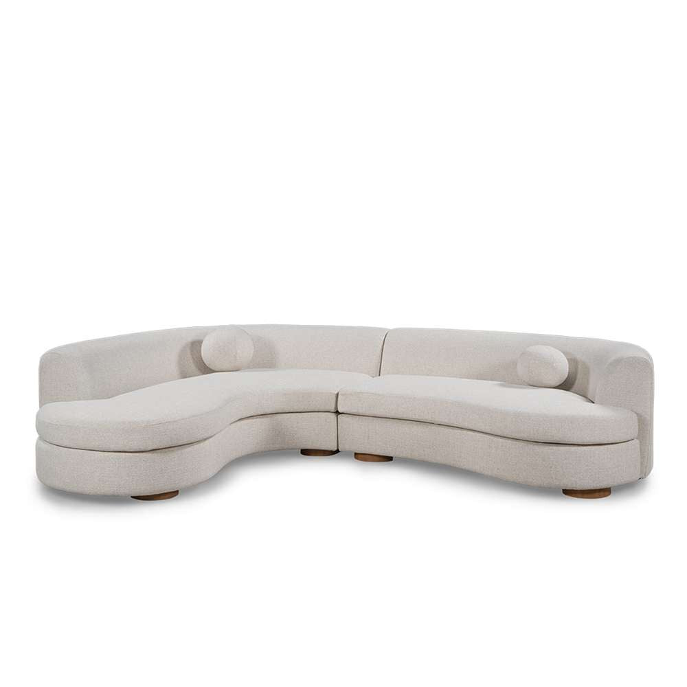 Classic Home - Concord Sectional Ivory - 53004712 veiw 1