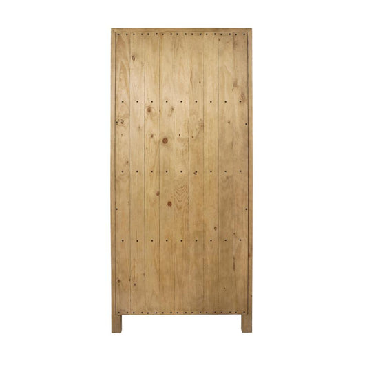 Classic Home - Crest 79in Reclaimed Pine Wood Curio Cabinet Cabin In Natural - 52004185 veiw 2