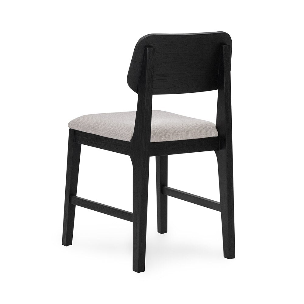 Classic Home - Deavon Set of 2 Oak Wood Dining Chair in Black - 53006339 veiw 6