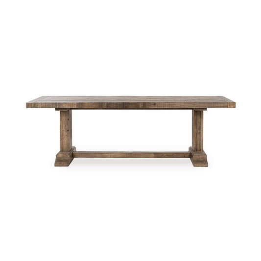 Classic Home - Dita Reclaimed Pine Wood Dining Table - Aged Pine - 51031686 veiw 2