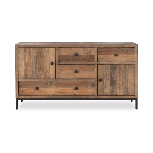 Classic Home - Dita Reclaimed Pine Wood Sideboard Buffet - Aged Pine - 52004190 veiw 2