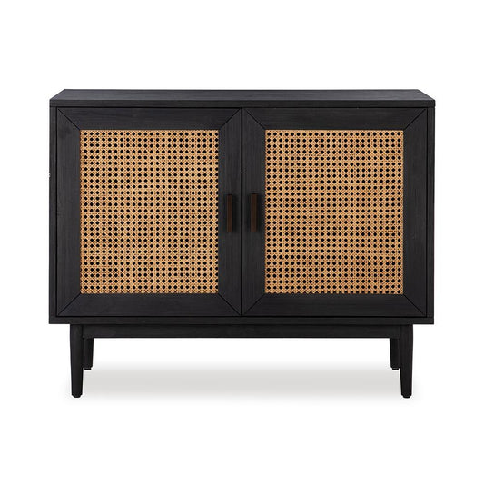 Classic Home - Edris 2-Door Wood Accent Cabinet - Black - 52004182 veiw 2