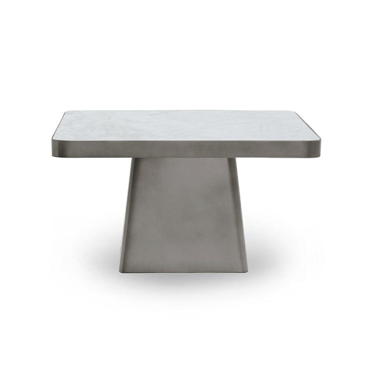 Classic Home - Far Marble and Metal Square Coffee Table - Slate Gray - 51011909 veiw 2