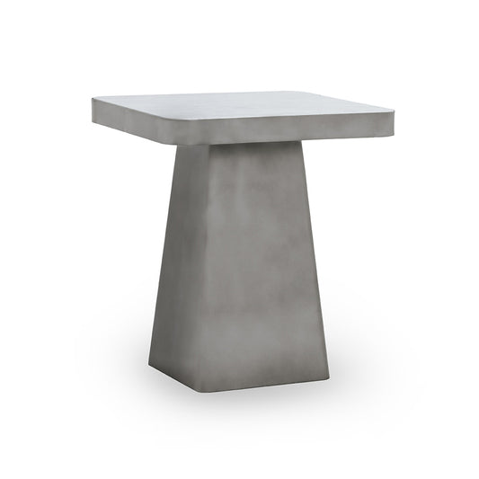 Classic Home - Far Marble and Metal Square End Table - Slate Gray - 51011911 veiw 2