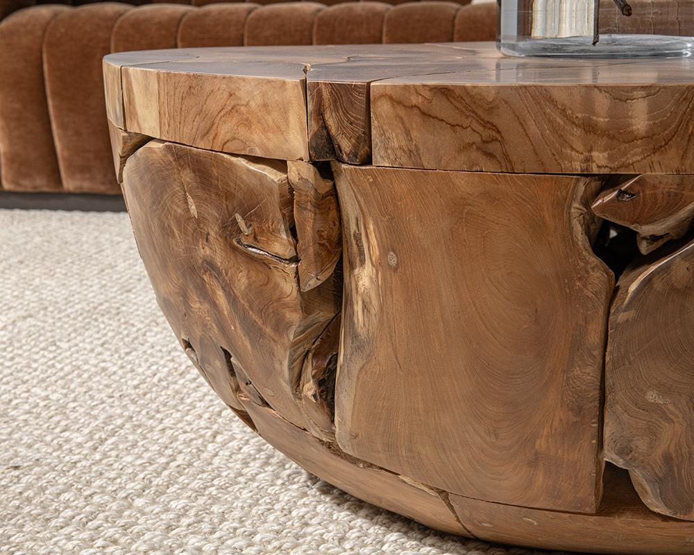 Classic Home - Garford 40in Teak Wood Coffee Table - Natural - 51005404 veiw 9