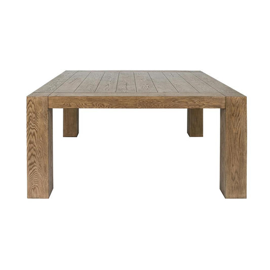 Classic Home - Gilcrest Square Aged Oak Wood Dining Table - Aged Oak - 51031715 veiw 2
