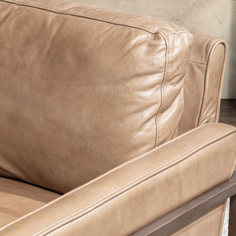 Classic Home - Ken Top Grain Leather Accent Chair - Tan - 53006528 view 8