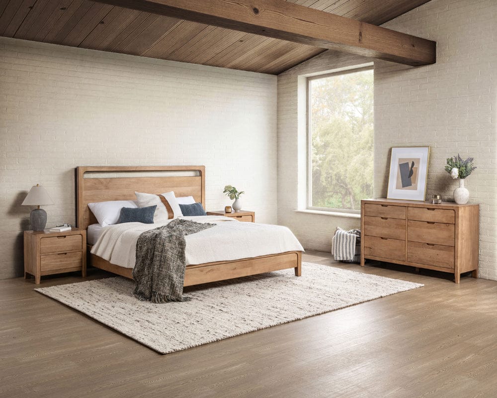 Classic Home - Laguna Mango Wood Platform Bed - Natural - Queen - 54010256 view 9