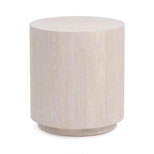 Classic Home - Layne 20in Round End Table White Wash - 51031415 view 2