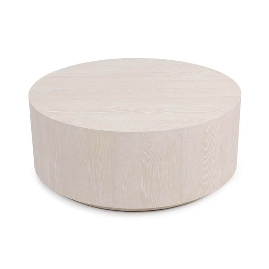Classic Home - Layne 42in Round Coffee Table w/Casters White Wash - 51031411 view 2