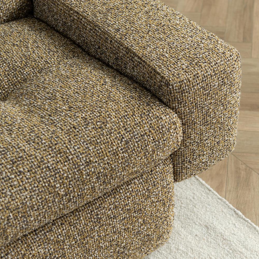 Classic Home - Lucca 117in Upholstered Fabric Sofa in Honey Yellow - 6106SF16 veiw 10