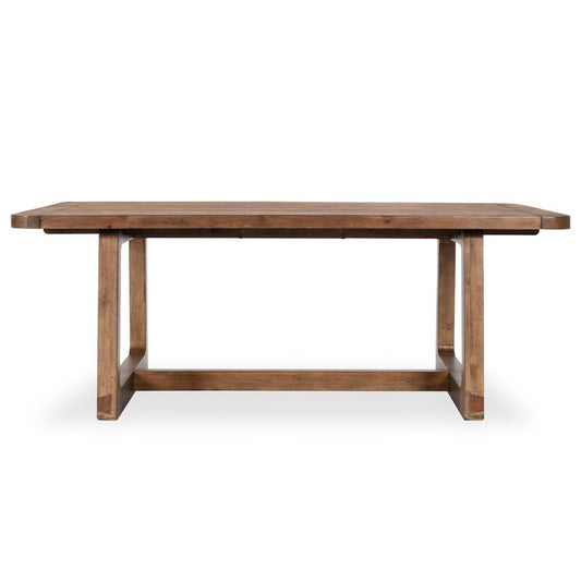 Classic Home - Lyra 80-110in Pine Wood Extendable Dining Table In Smoke Brown - 51031642 veiw 2