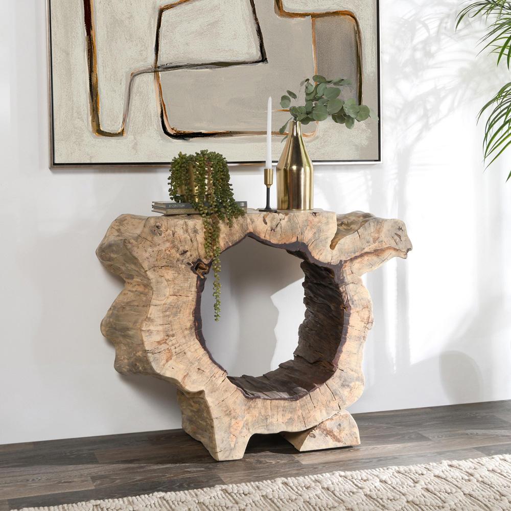 Classic Home - Odette Natural Teak Wood Console Sofa Table - 51005369 veiw 6
