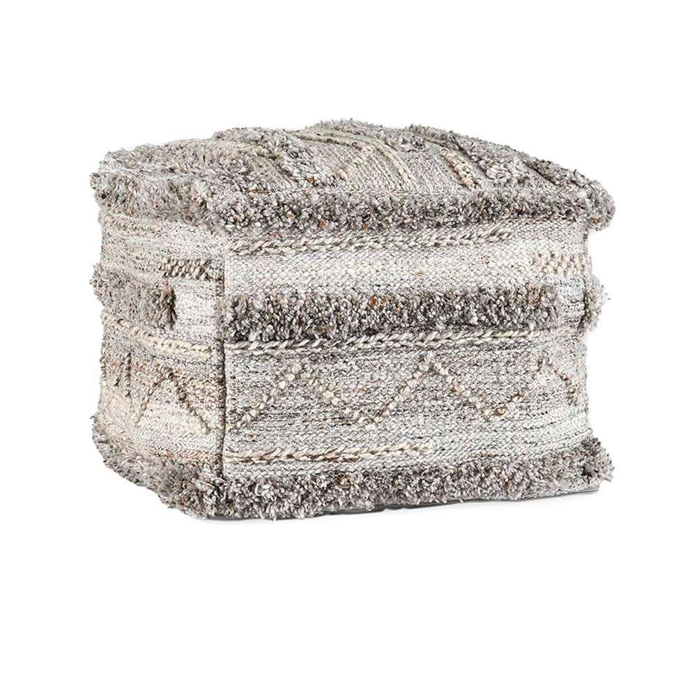 Classic Home - Performance Fallon Gray Multi Pouf 18x18x14 - VP10032 veiw 1