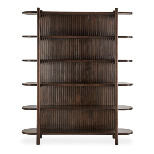 Classic Home - Redford 81in Mango Wood Mid-Century Modern Brown Bookcase - 52010877 veiw 2