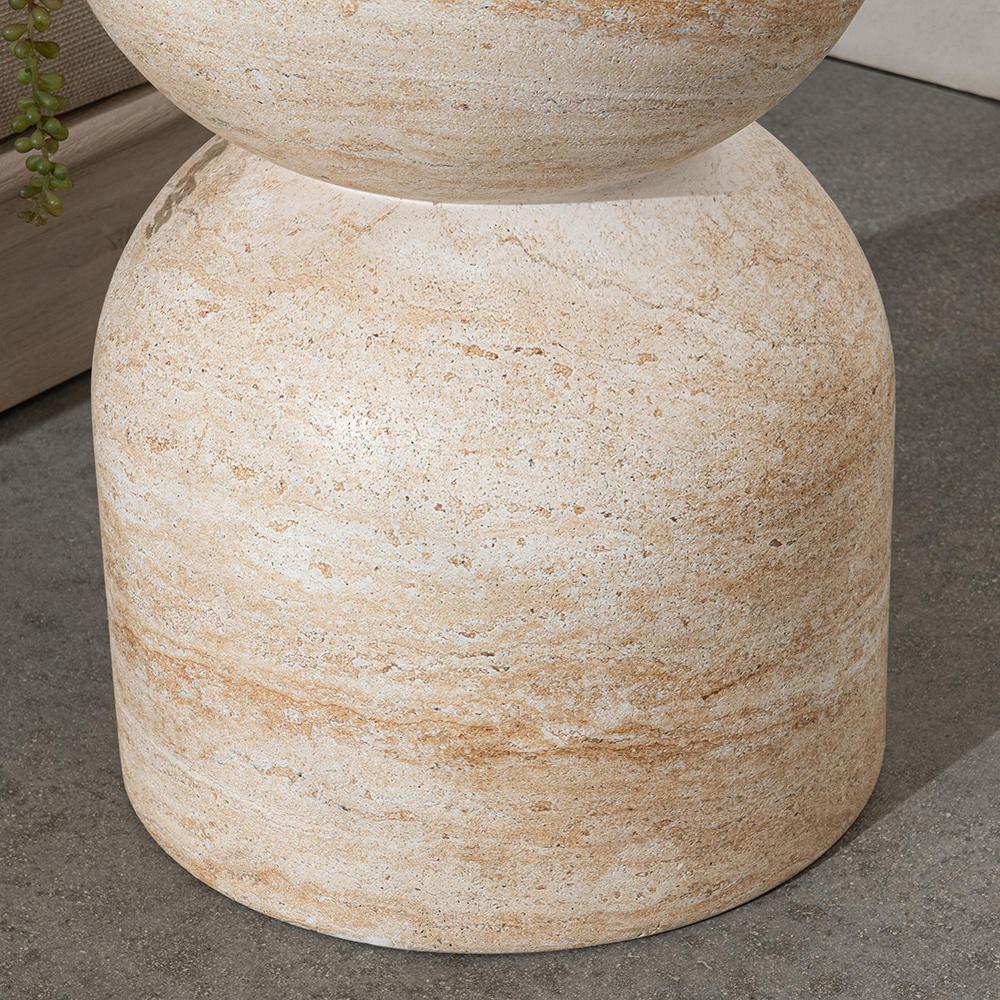 Classic Home - Ridgewood Concrete Outdoor Stool - Beige - 53006308 veiw 9