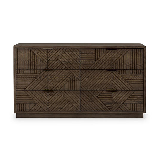 Classic Home - Santa Clara 6-Drawer Wood Dresser - Toasted Brown - 52004211 veiw 2