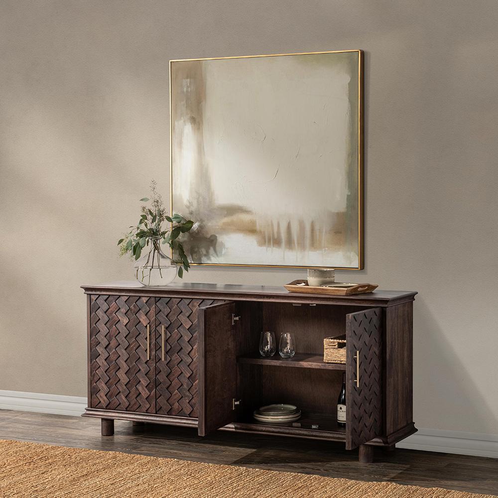 Classic Home - Shira Mango Wood Sideboard Buffet - Kona Brown - 52010984 veiw 10