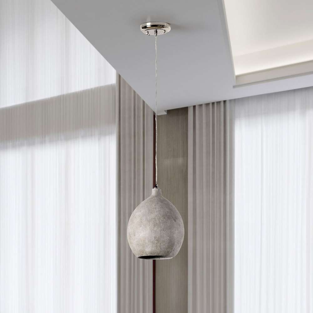 Classic Home - Teresa Concrete Pendant Deep Gray - 56004243 veiw 3