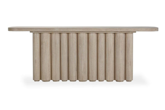 Classic Home - Tiber Oak Solid Wood Console Table In White Washed - 51031650 veiw 2