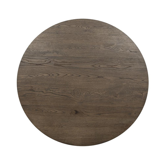 Classic Home - Tiber Round Wood Coffee Table - Toasted Brown - 51031736 veiw 2