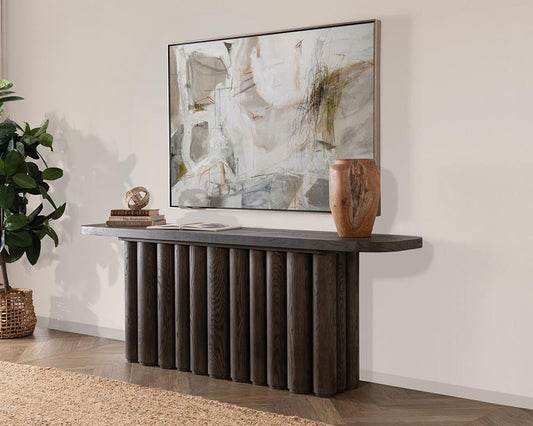 Classic Home - Tiber Wood Console Table - Toasted Brown - 51031733 veiw 2