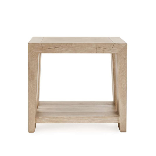 Classic Home - Troy Reclaimed Oak 24in End Table Aged Cream - 51031530 veiw 2