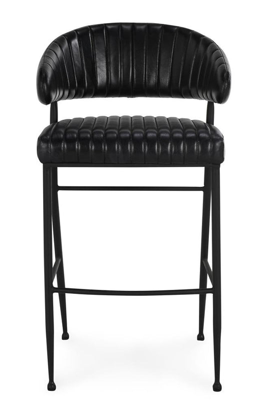 Classic Home - Umbria 30in Bar Stool Jet Black - 53001982 veiw 2
