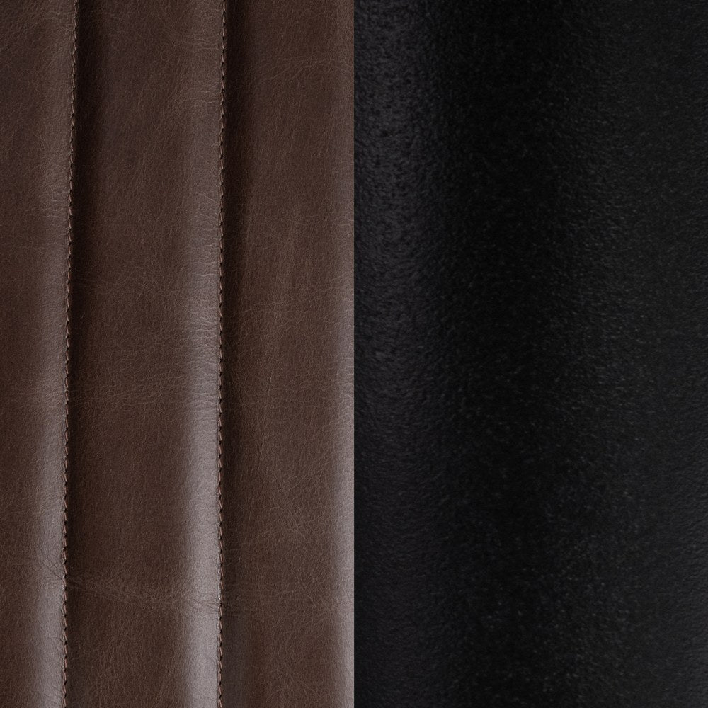 Classic Home - Umbria Top Grain Leather Bar Stool - Burnished Walnut Brown - 53002172 view 7
