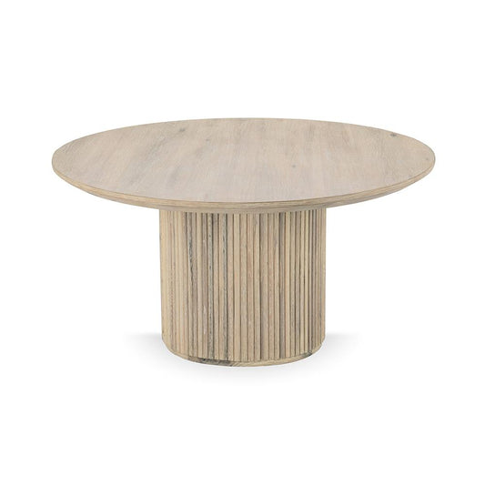 Classic Home - Vander Round Wood Dining Table - Cream - 51031721 veiw 2